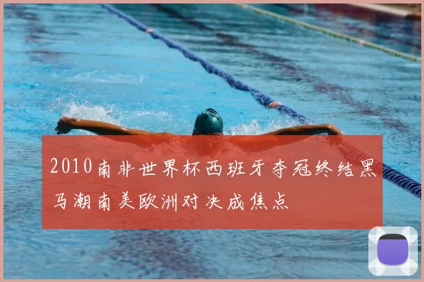 2010南非世界杯西班牙夺冠终结黑马潮南美欧洲对决成焦点